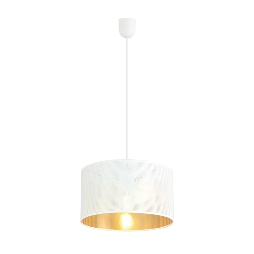[1147/1] Aston 1 White/Gold pendant lamp