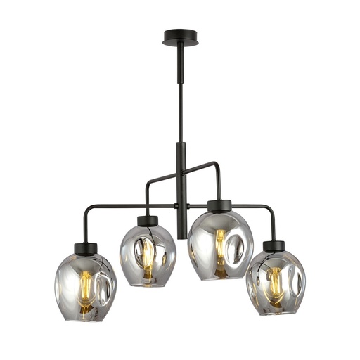 [1163/4] Lukka 4 Black/Grafit pendant lamp