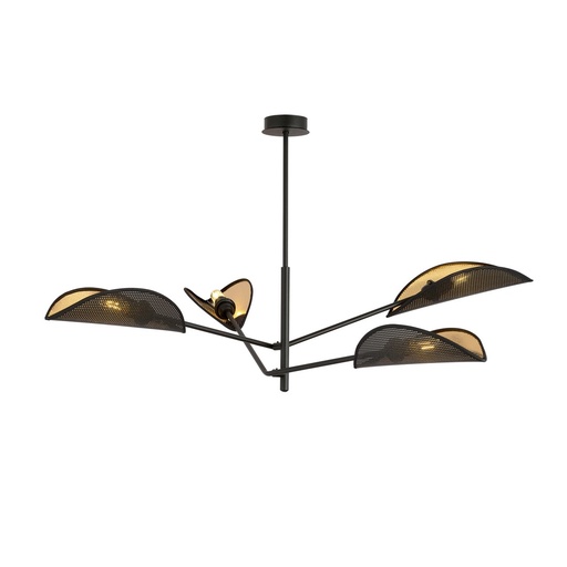[1158/4] Vene 4 Black/Gold ceiling lamp