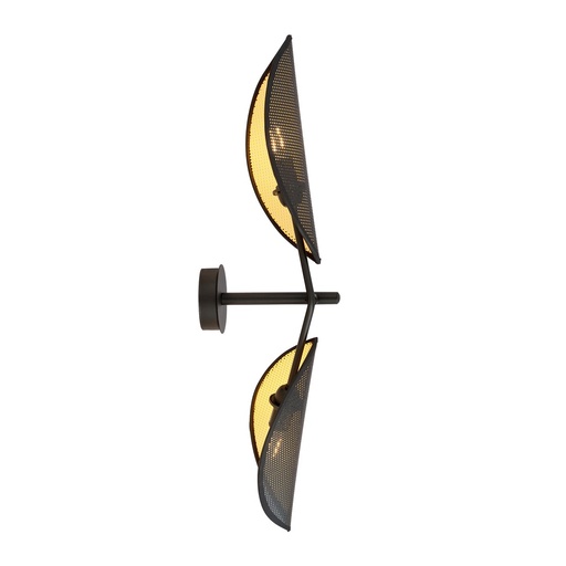[1158/K2] Vene K2 Black/Gold wall lamp