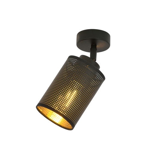[1152/1] Bronx 1 Black ceiling lamp