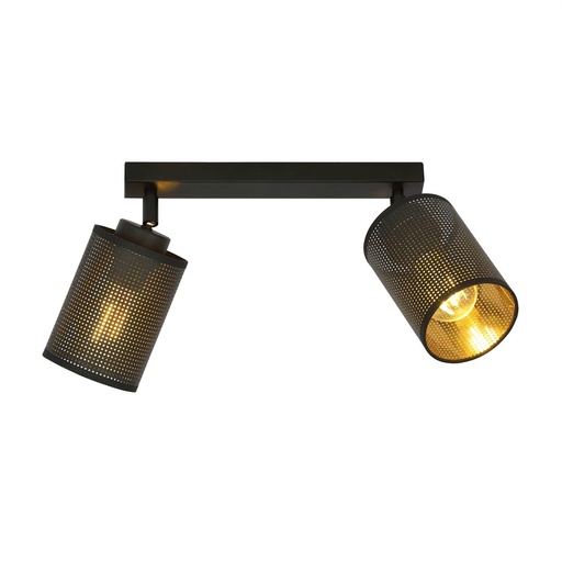 [1152/2] Bronx 2 Black ceiling lamp