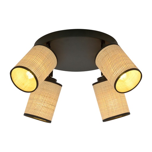 [1151/4PREM] Yoga 4 Premium Black ceiling lamp