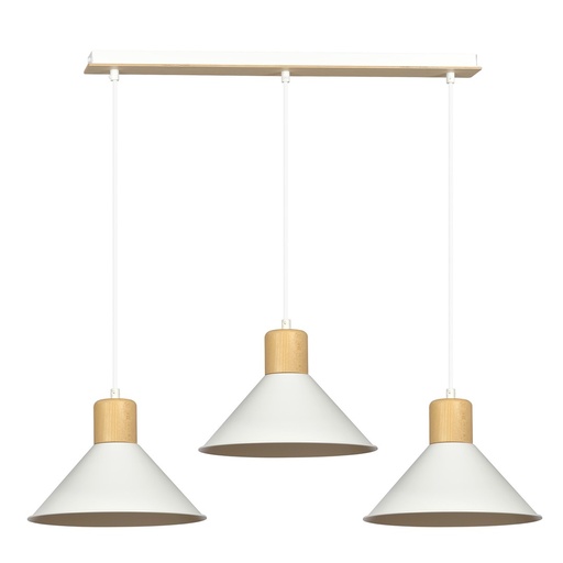 [1045/3] Rowen 3 White pendant lamp