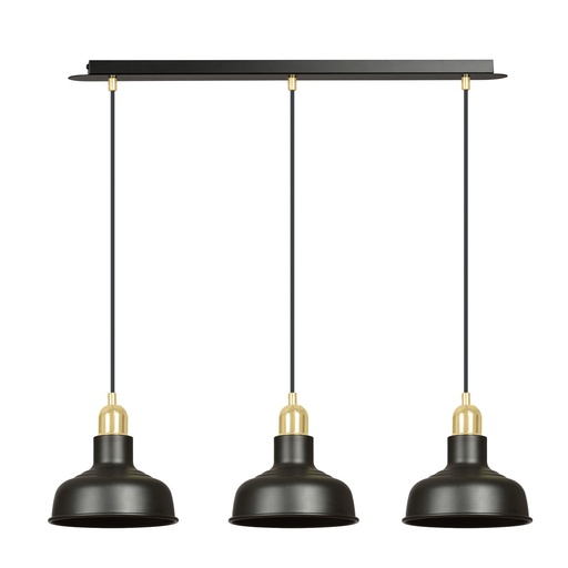 [1042/3] Ibor 3 Black pendant lamp