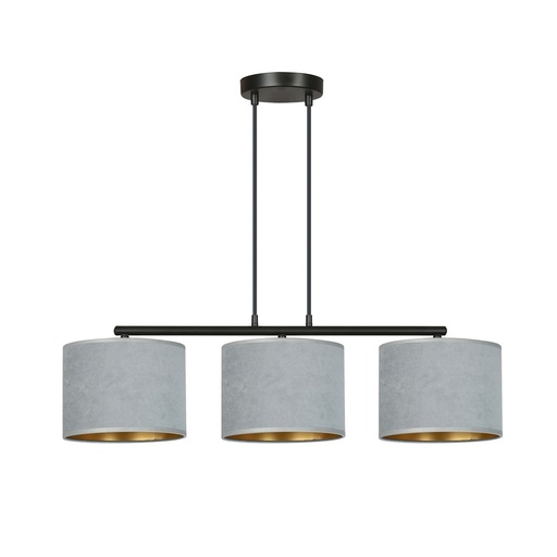 [1050/3] Hilde 3 Bl Gray pendant lamp