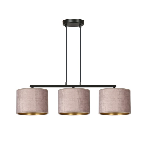 [1053/3] Hilde 3 Bl Rose pendant lamp