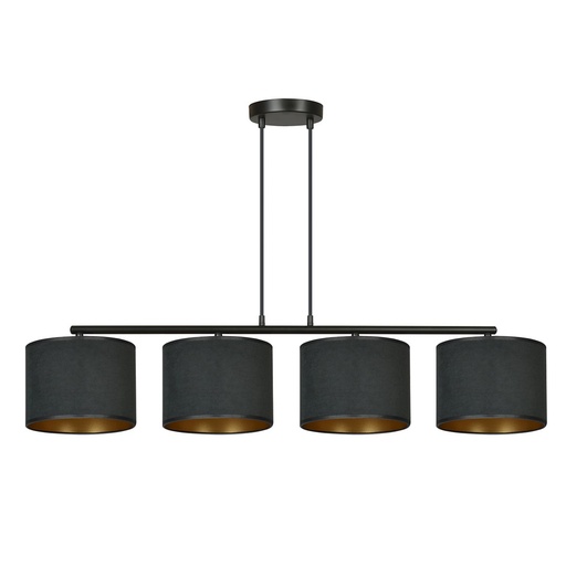 [1054/4] Hilde 4 Bl Black pendant lamp