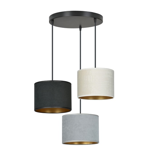[1055/3PREM] Hilde 3 Bl Premium Mix pendant lamp