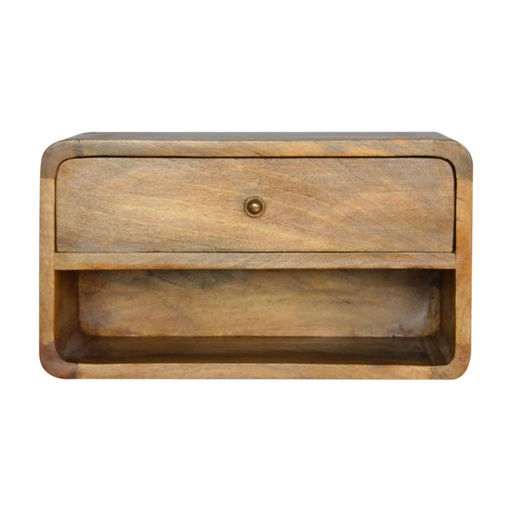 [IN707] Floating Curve Open Slot Bedside