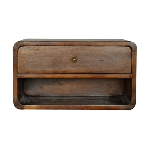 [IN705] Chestnut Curve Floating Bedside