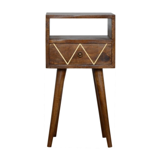 [IN733] Mini Geo Brass Bedside
