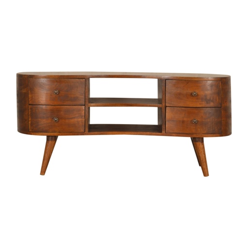 [IN1491] Chestnut Wave Entertainment Unit