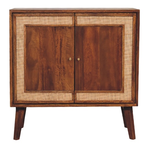 [IN1856] Carved Chestnut Cabinet