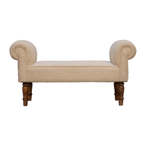 [IN3308] Boucle Cream Bench