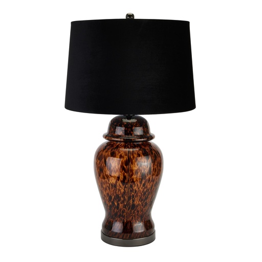[22792] Amber Dapple Acanthus Lamp