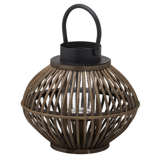 [21095] Brown Bamboo Style Lantern