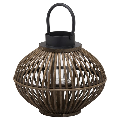[21094] Brown Bamboo Style Large Lantern