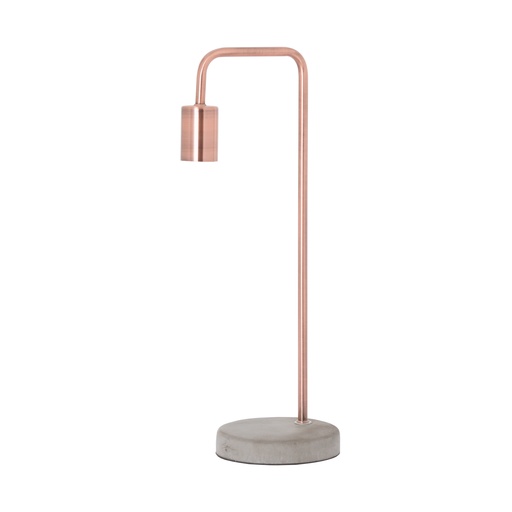 [19503] Copper Industrial Lamp With Stone Base
