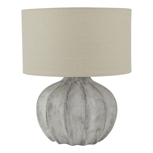 [23626] Darcy Antique White Flute Lamp