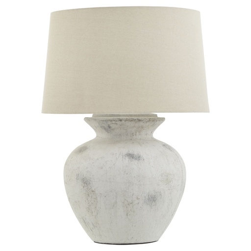 [22915] Downton Antique White Lamp