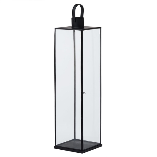 [22999] Flat Top Large Black Lantern