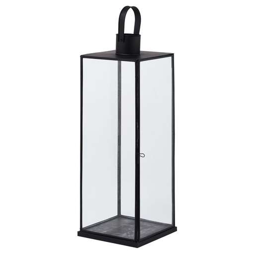 [23000] Flat Top Medium Black Lantern