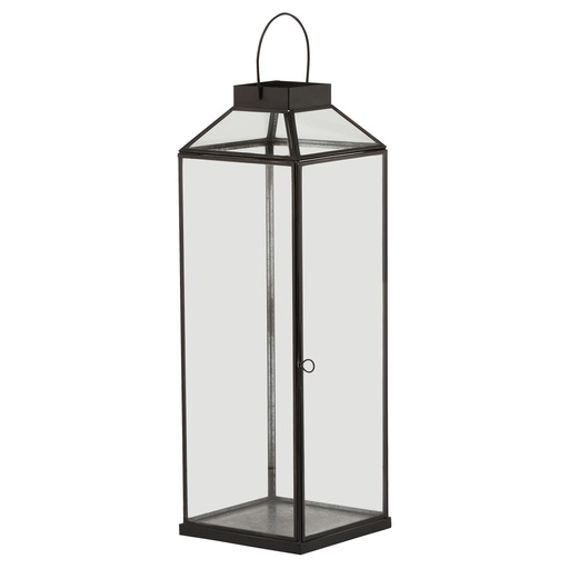 [23002] Glass Top Large Black Lantern
