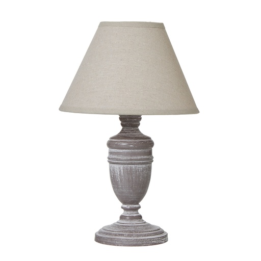[23886] Metis Urn Table Lamp With Linen Shade