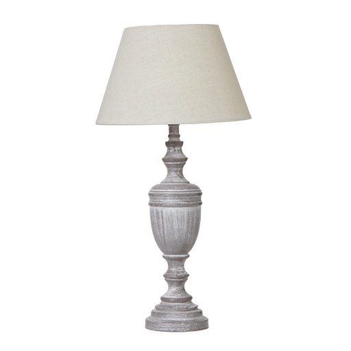 [23893] Nola Urn Table Lamp With Linen Shade