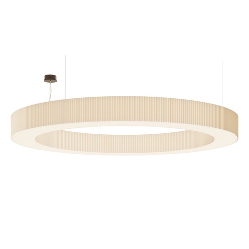 R2 NEFERTITI Large Suspension in Pongé Lampshade Entirely Handmade in Italy